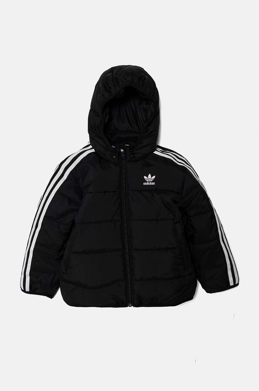 adidas Originals geaca copii PADDEDACKET culoarea negru, IY4812
