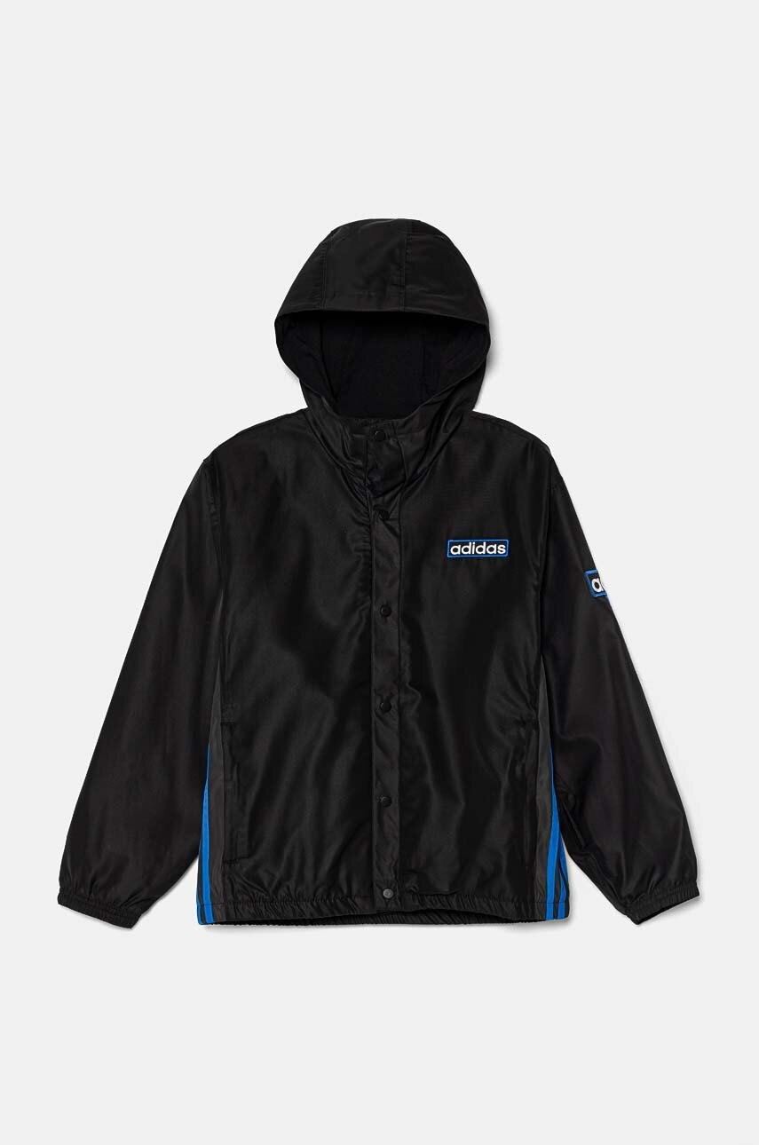 Дитяча куртка adidas Originals WINDBREAKER колір чорний JG8487