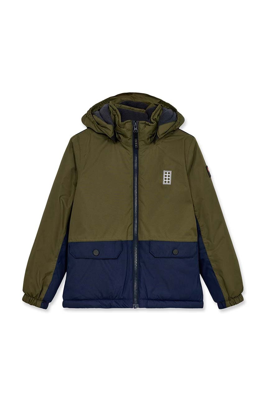 Lego geaca copii LWJAD 604 culoarea verde, 11010818