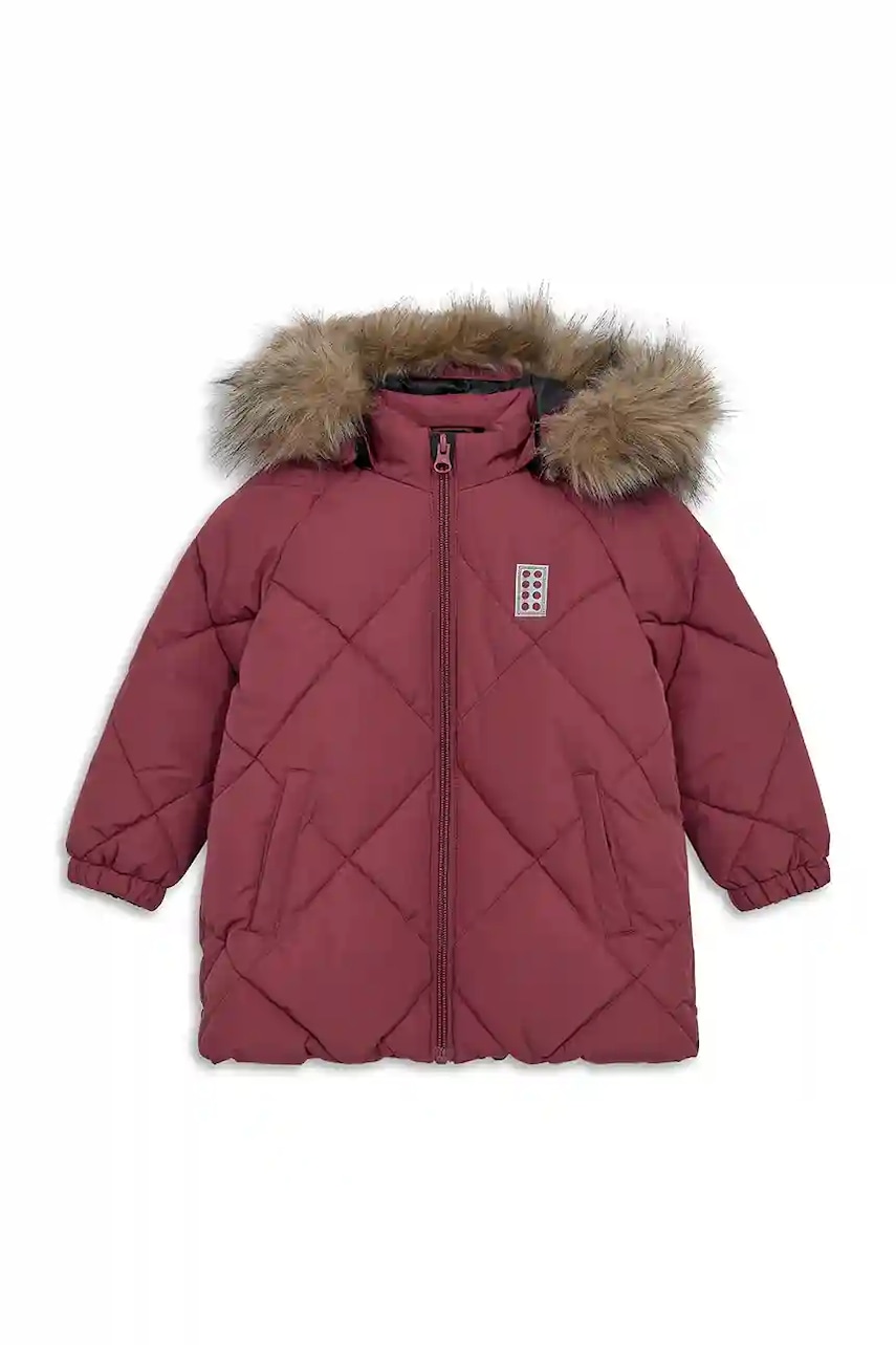 Lego geacă copii LWJOJO 700 culoarea violet, 11010827