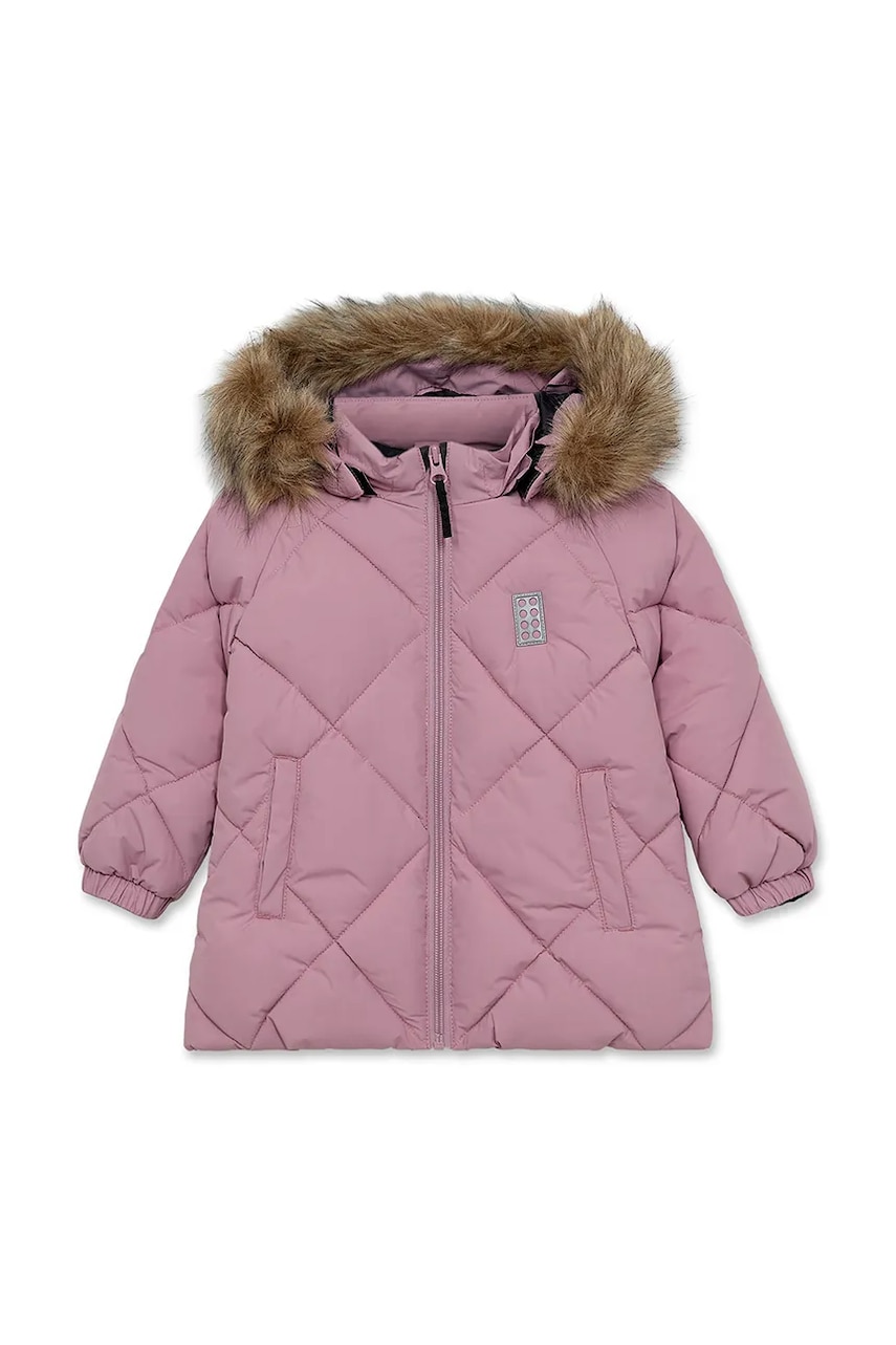 Lego geacă copii LWJOJO 700 culoarea violet, 11010827