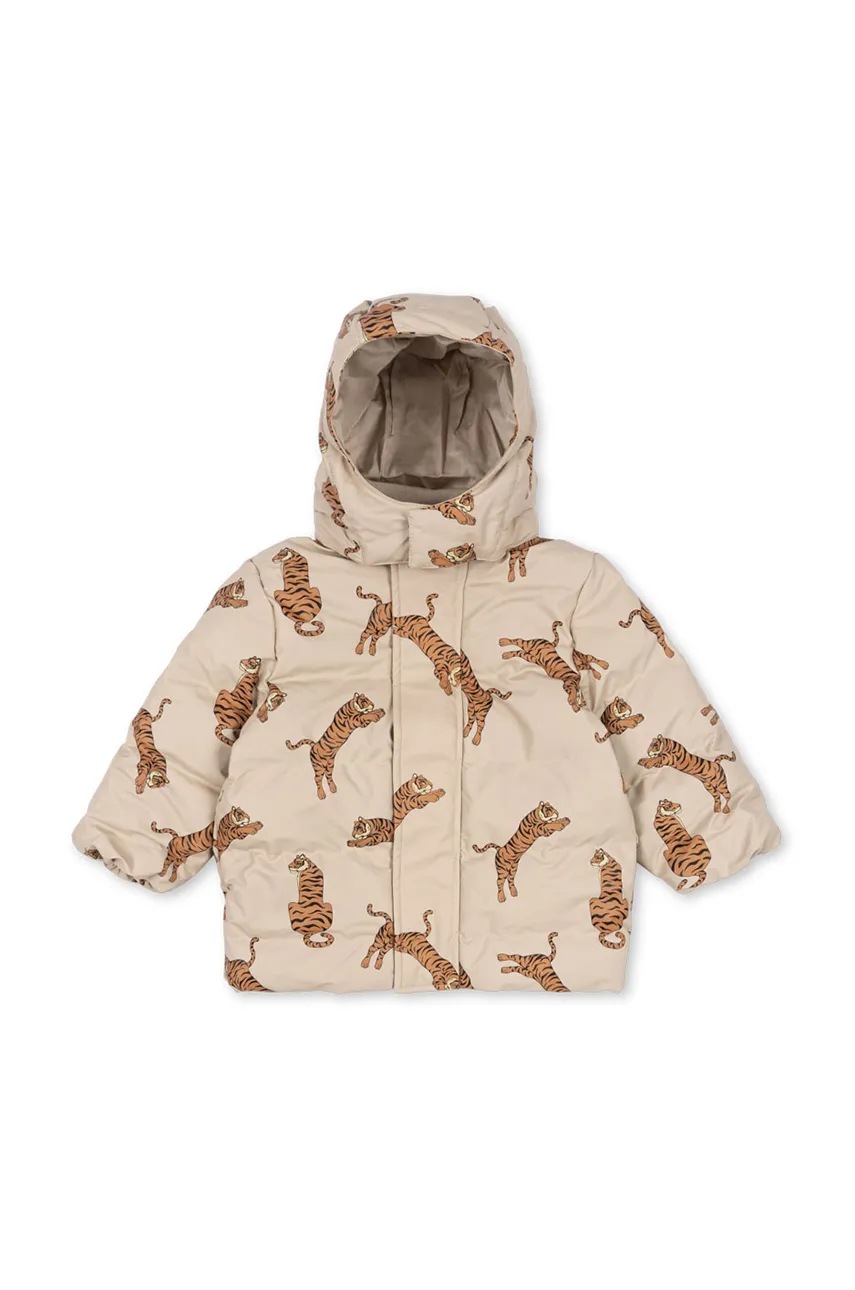 Дитяча куртка Konges Sløjd ACE RAIN JACKET колір коричневий KS101200