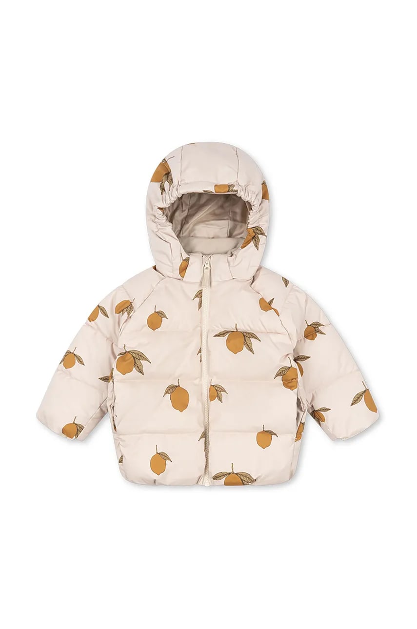 Konges Sløjd geaca copii NUKA JACKET GRS culoarea bej, KS101204 Konges Sløjd geaca copii NUKA JACKET GRS culoarea bej, KS101204
