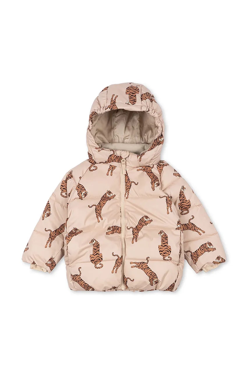 Konges Sløjd geaca copii NUKA JACKET GRS culoarea maro, KS101204