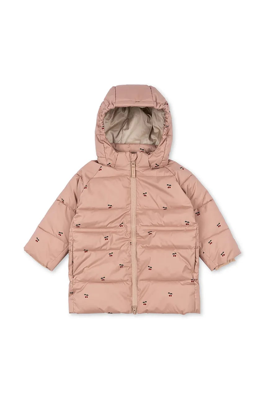 Konges Sløjd geaca copii NUKA LONG JACKET GRS culoarea portocaliu, KS101205 Konges Sløjd geaca copii NUKA LONG JACKET GRS culoarea portocaliu, KS101205