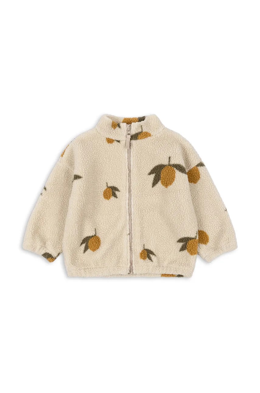 Дитяча куртка Konges Sløjd JODY TEDDY JACKET GRS колір бежевий KS101242