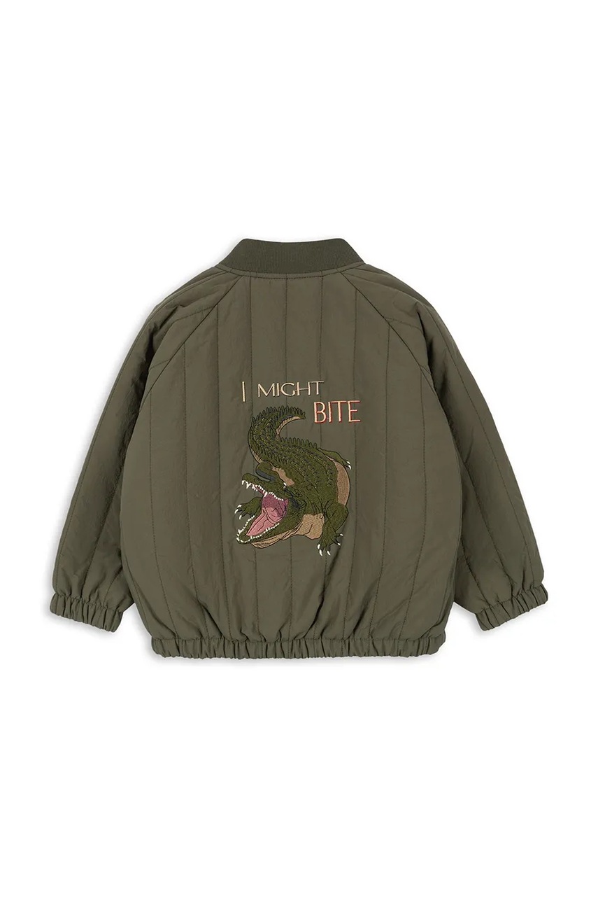 

Детско яке бомбър Konges Sløjd JUNO BOMBER JACKET в зелено KS101245, Зелен