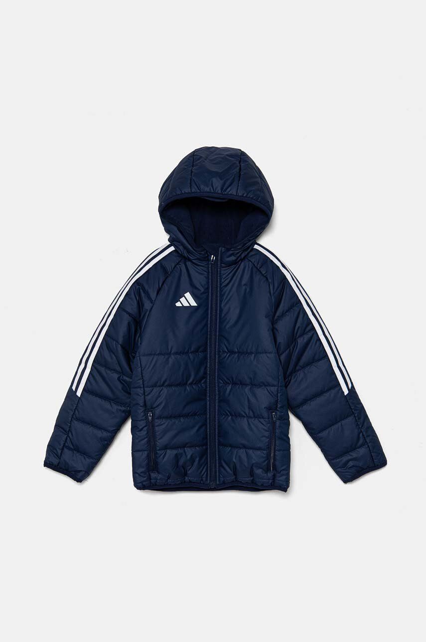 adidas Performance geaca copii TIRO24 WINTJKTY culoarea albastru marin, IR9501