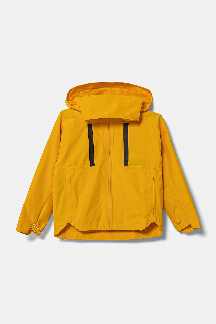 adidas geacă de ploaie copii J MYSHELTER R.R culoarea galben, IX3591 adidas geacă de ploaie copii J MYSHELTER R.R culoarea galben, IX3591