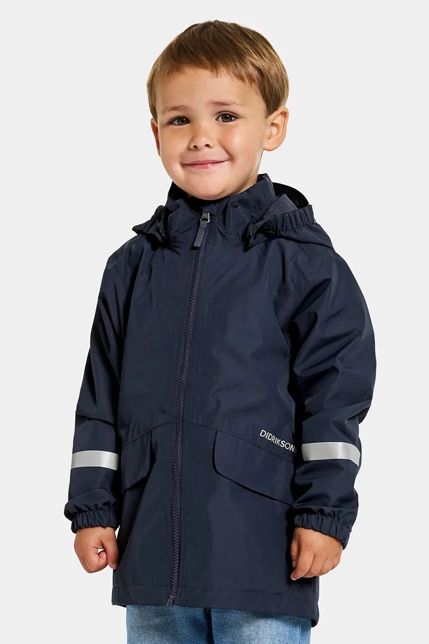 Didriksons geaca copii NORMA KIDS JKT culoarea albastru marin, 505264