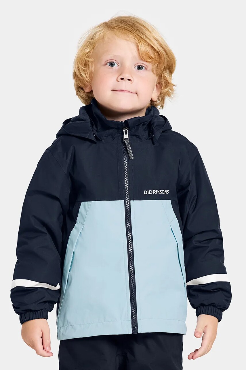 Didriksons geaca copii BLADET KIDS JKT culoarea verde, 505476