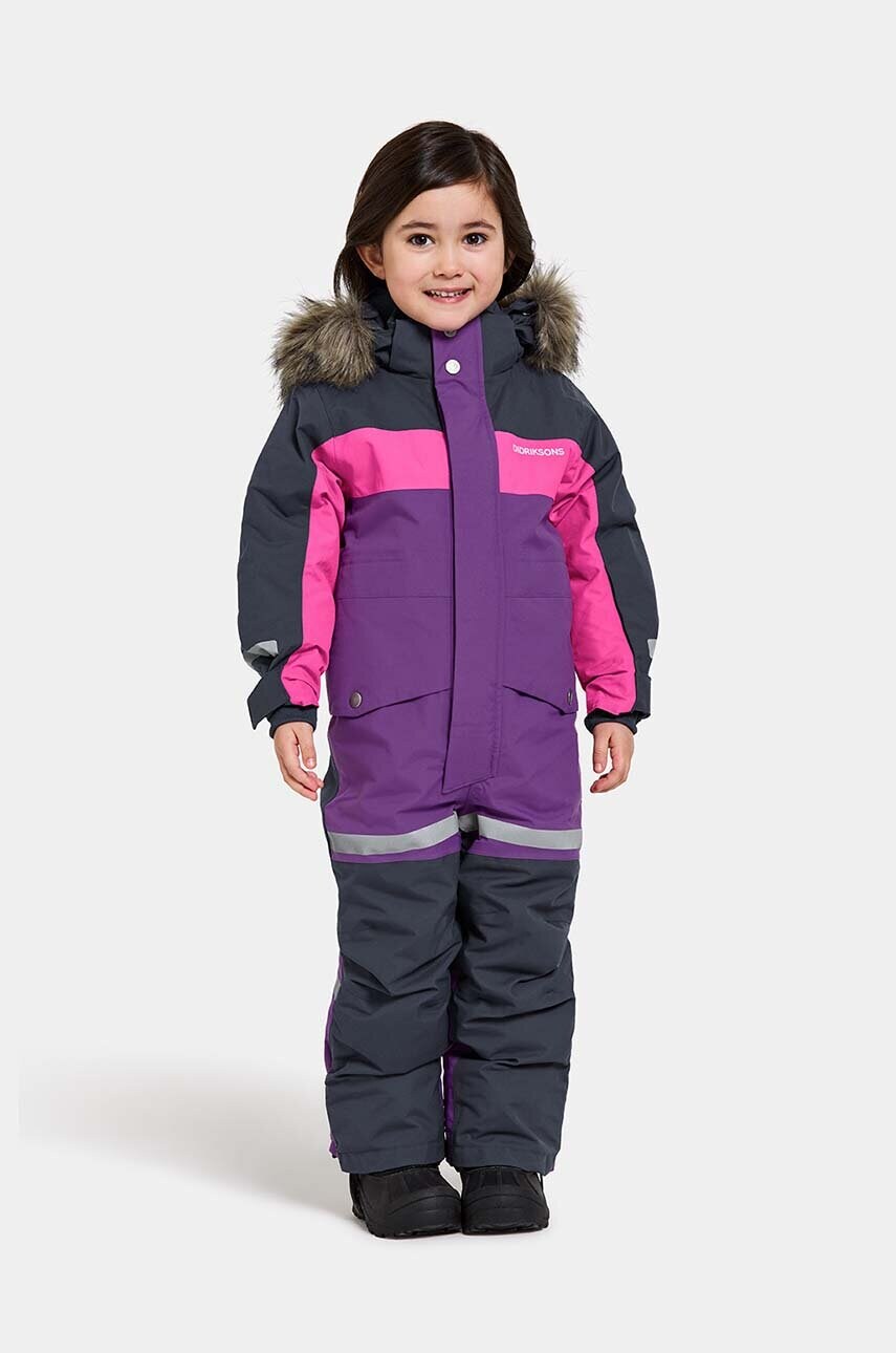 Didriksons salopete de iarna pentru copii BJÄRVEN KDS COVER culoarea violet, 505466 Didriksons salopete de iarna pentru copii BJÄRVEN KDS COVER culoarea violet, 505466