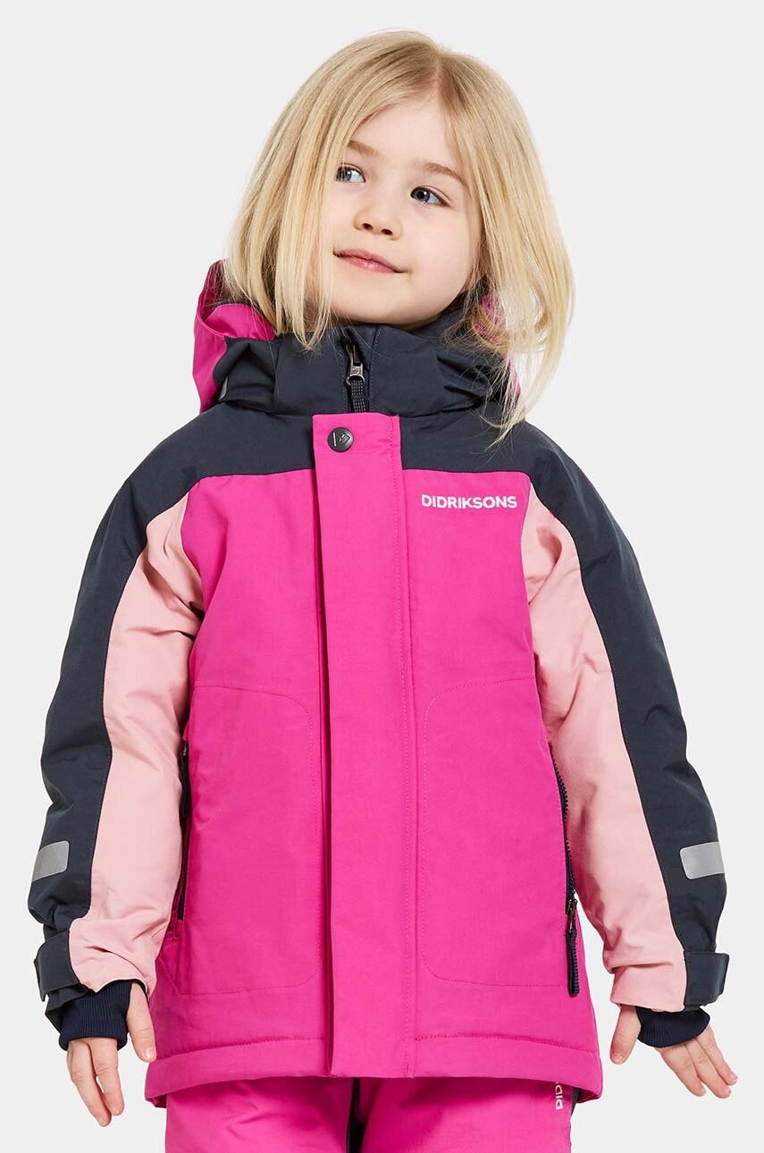 Didriksons geaca copii NEPTUN KIDS JKT culoarea roz, 505472