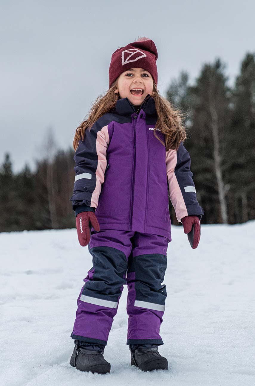 Didriksons geaca copii NEPTUN KIDS JKT culoarea violet, 505472