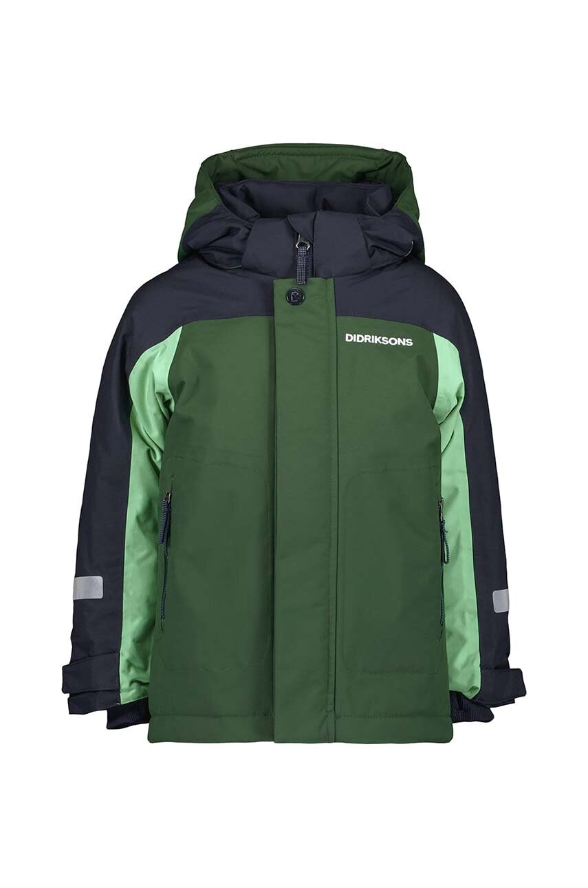 Didriksons geaca copii NEPTUN KIDS JKT culoarea verde, 505472
