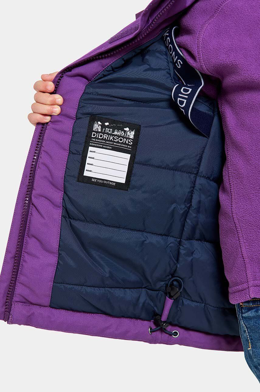 Didriksons BJÄRVEN KIDS PARKA Boja: Ljubičasta, 505470