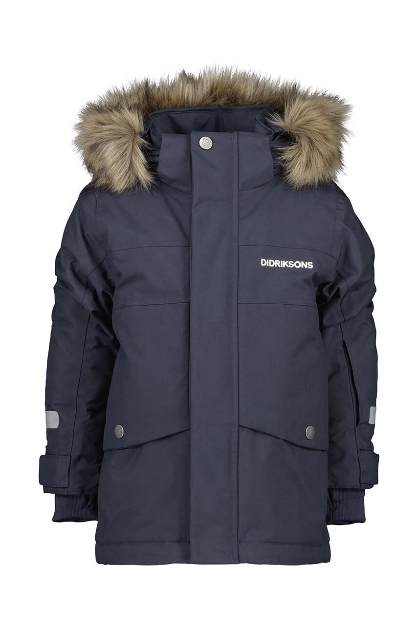 Дитяча куртка Didriksons BJÄRVEN KIDS PARKA колір синій 505470