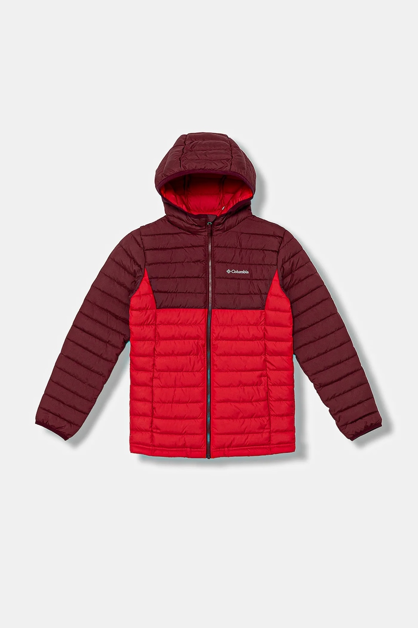 Columbia geacă copii Powder Lite culoarea maro, 2090023