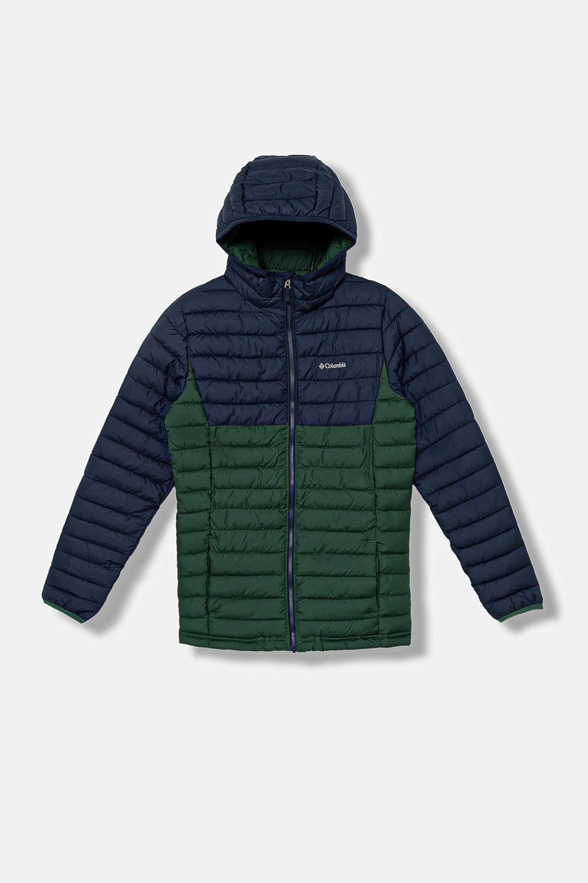 Columbia geacă copii Powder Lite culoarea maro, 2090023