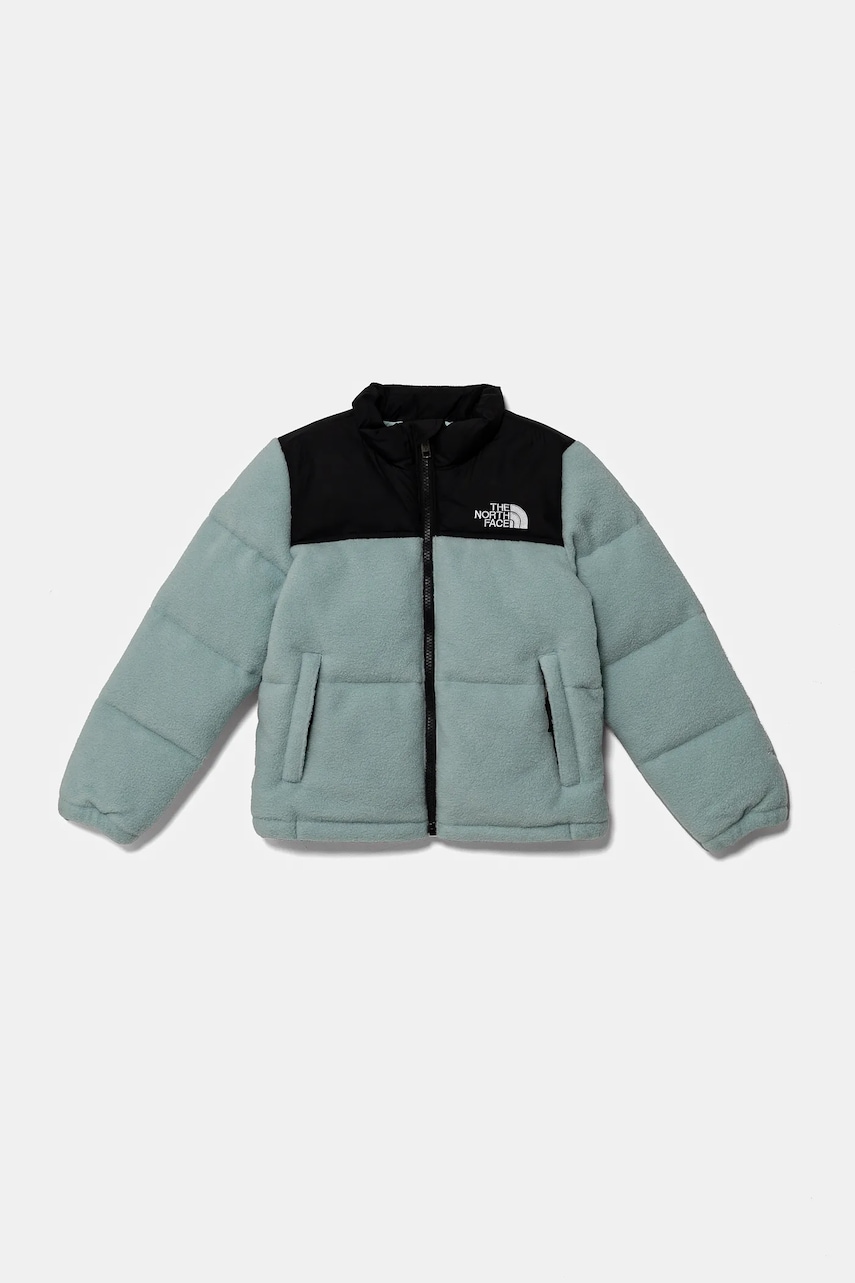 The North Face geaca de puf pentru copii KID 1996 RETRO NUPTSE JACKET culoarea turcoaz, NF0A82TS1OC1