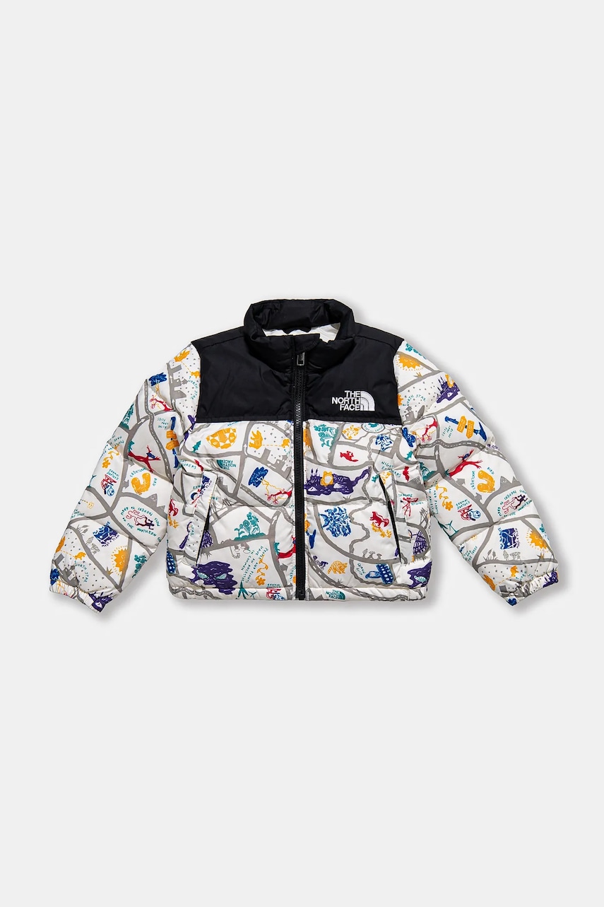 The North Face geaca de puf pentru copii KID 1996 RETRO NUPTSE JACKET culoarea bej, NF0A82TS4FO1