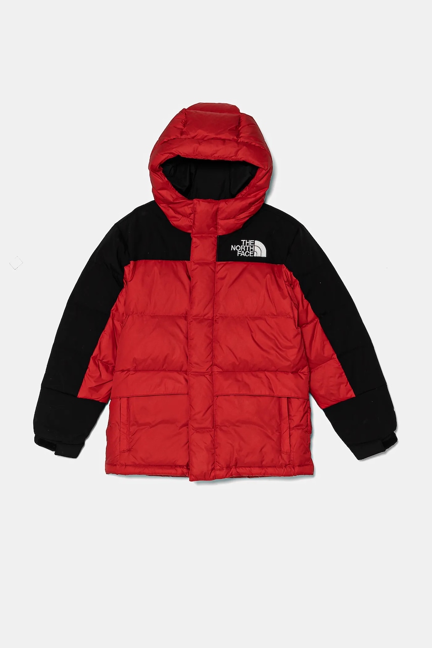The North Face geaca de puf pentru copii HMLYN DOWN SHORT PARKA culoarea rosu, NF0A88UY6821