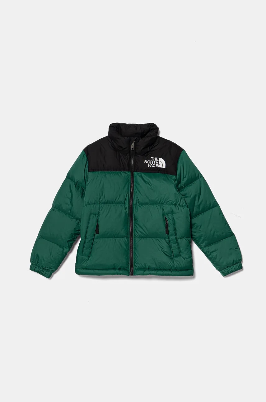 The North Face geaca de puf pentru copii TEEN 1996 RETRO NUPTSE JACKET culoarea verde, NF0A8A4CNL11 The North Face geaca de puf pentru copii TEEN 1996 RETRO NUPTSE JACKET culoarea verde, NF0A8A4CNL11