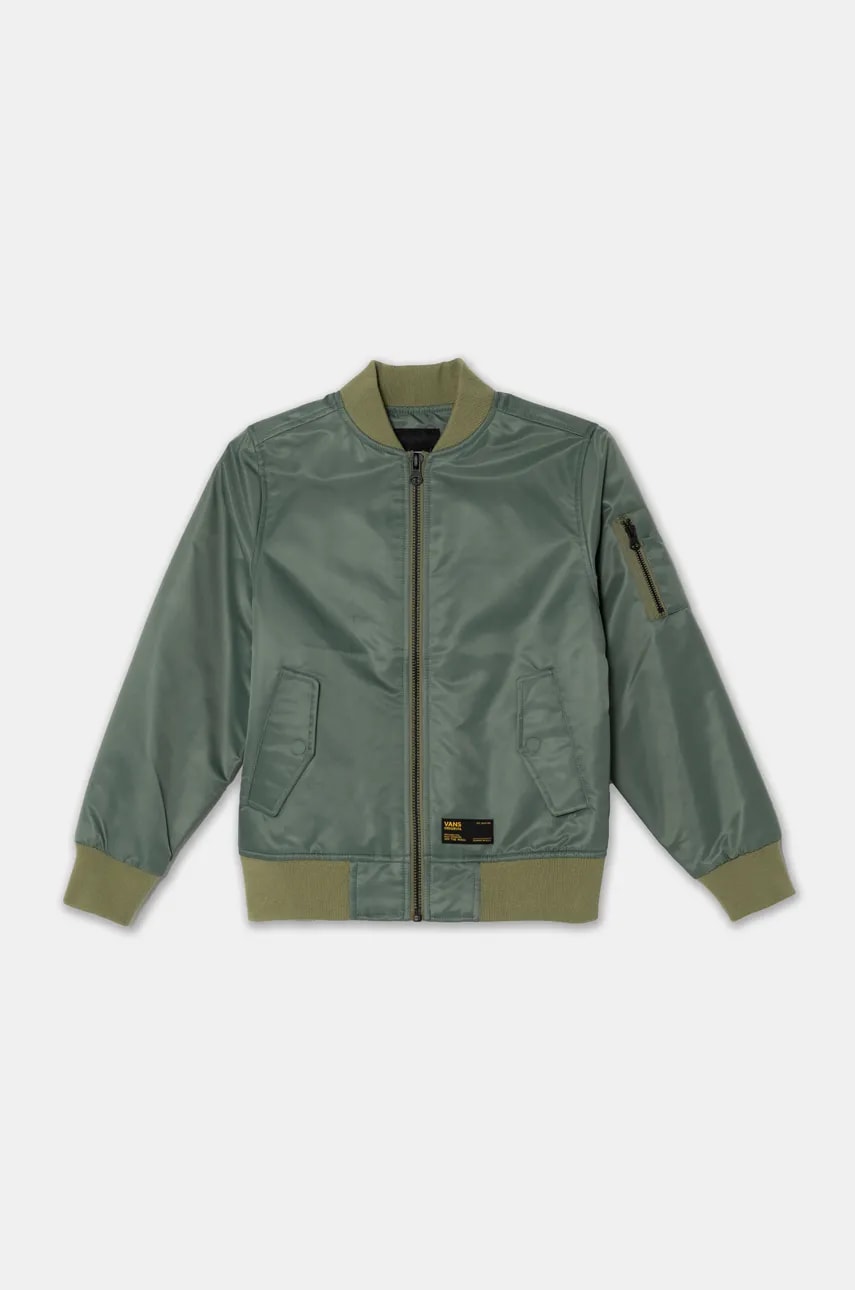 Vans geaca bomber pentru copii BY COPLEY culoarea verde, VN000JB51CI1