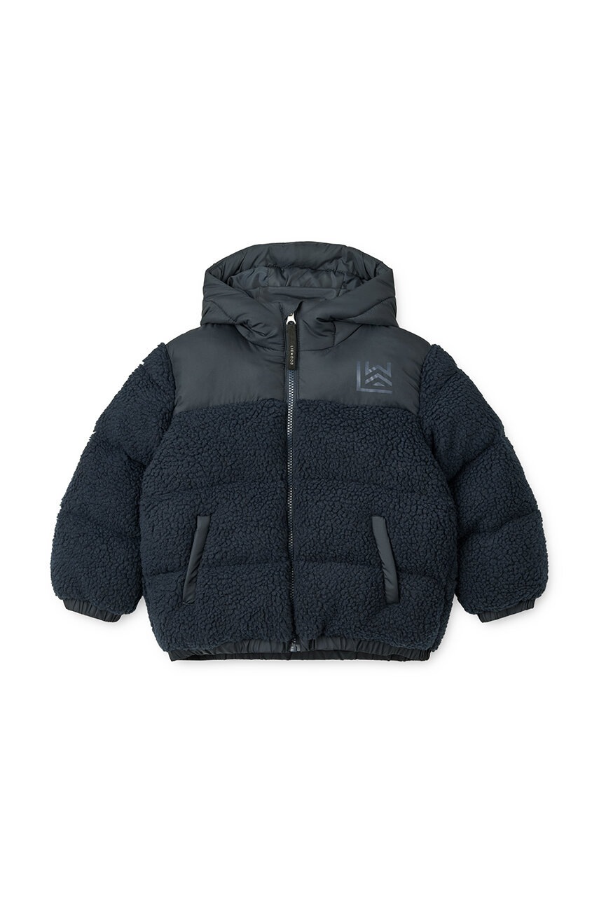Дитяча куртка Liewood Niko Pile Jacket колір синій LW19142 Дитяча куртка Liewood Niko Pile Jacket колір синій LW19142