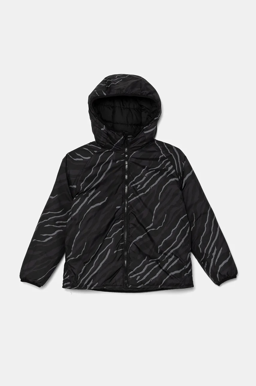 Puma geaca reversibila pentru copii Reversible ffer jacket culoarea negru, 682756