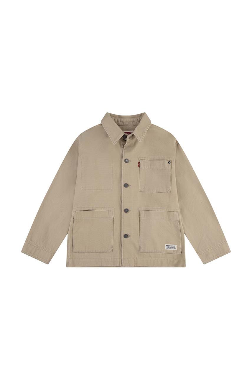 Levi's geaca copii CHORE JACKET culoarea bej, 9EL239 Levi's geaca copii CHORE JACKET culoarea bej, 9EL239