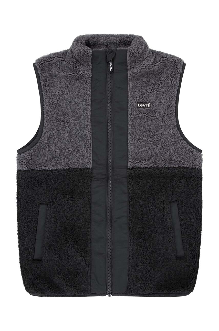 

Детски елек Levi's SHERPA VEST в черно 8EL248, Черен