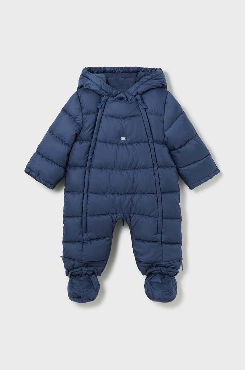 Mayoral Newborn combinezon bebe culoarea albastru marin, 2607 Mayoral Newborn combinezon bebe culoarea albastru marin, 2607