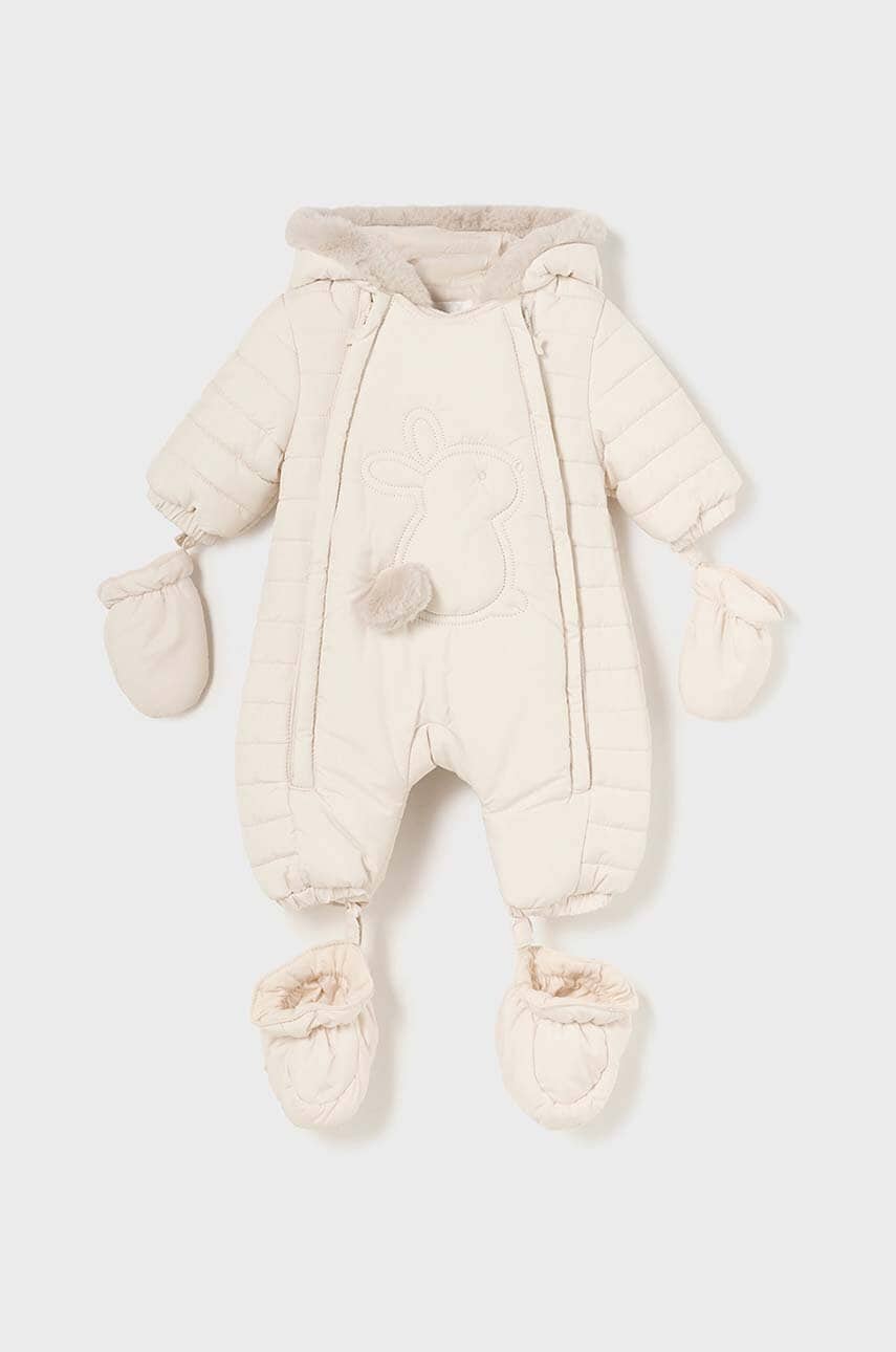 Mayoral Newborn combinezon bebe culoarea bej, 2620 Mayoral Newborn combinezon bebe culoarea bej, 2620