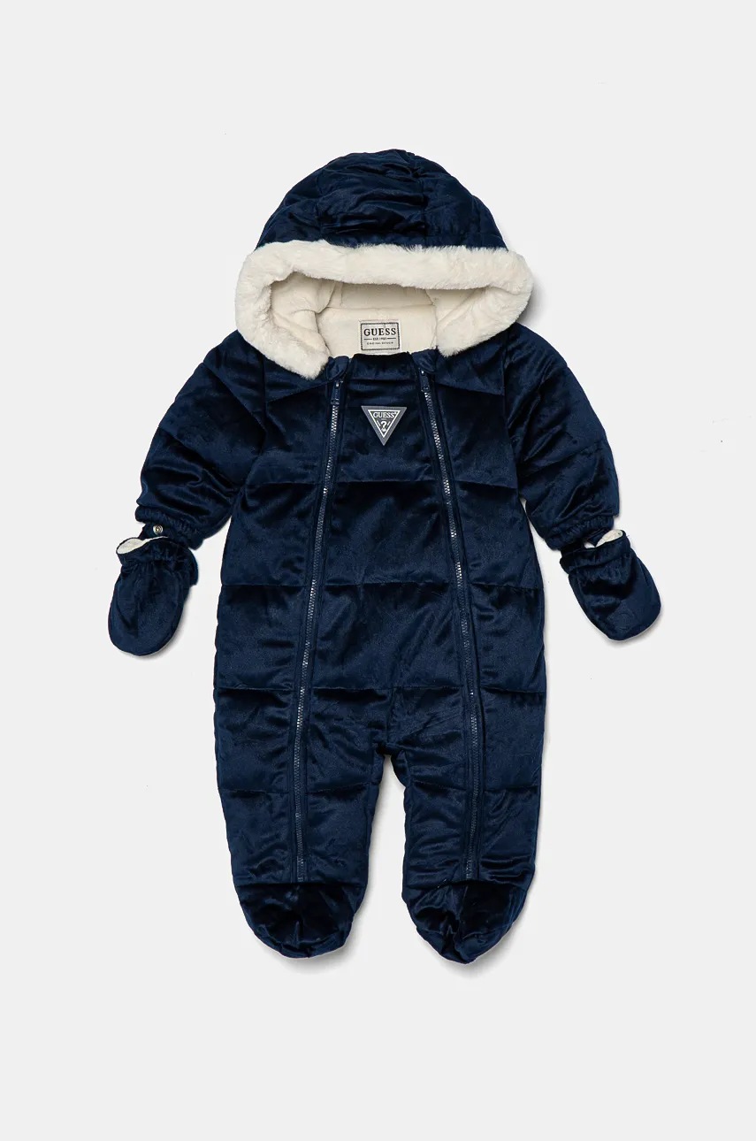 Levně Kojenecký overal Guess tmavomodrá barva, H4BW13 WE900