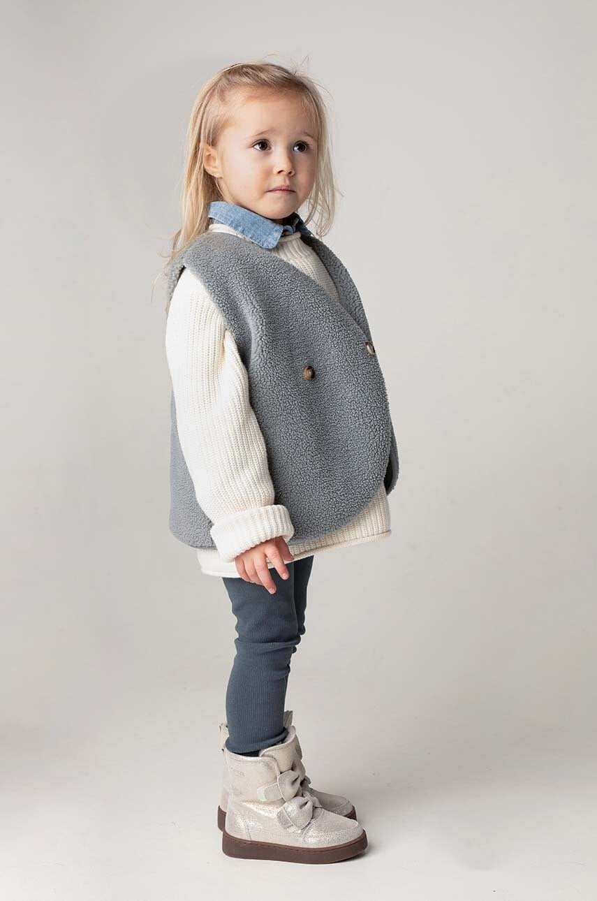Donsje vesta copii Monty Gilet culoarea gri, 4044300 Donsje vesta copii Monty Gilet culoarea gri, 4044300