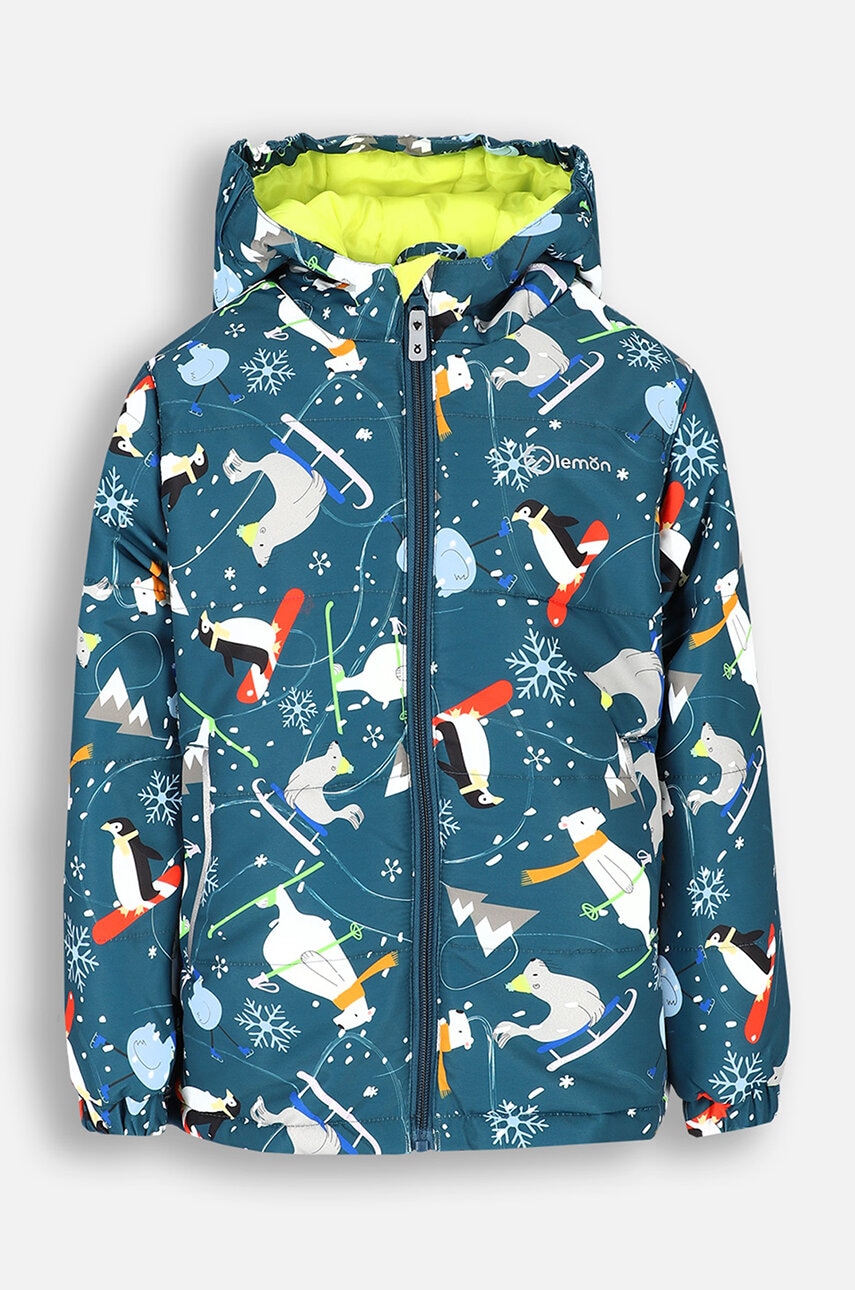 Lemon Explore geaca de schi pentru copii culoarea albastru marin, OUTERWEAR SNOW&SKI BOY
