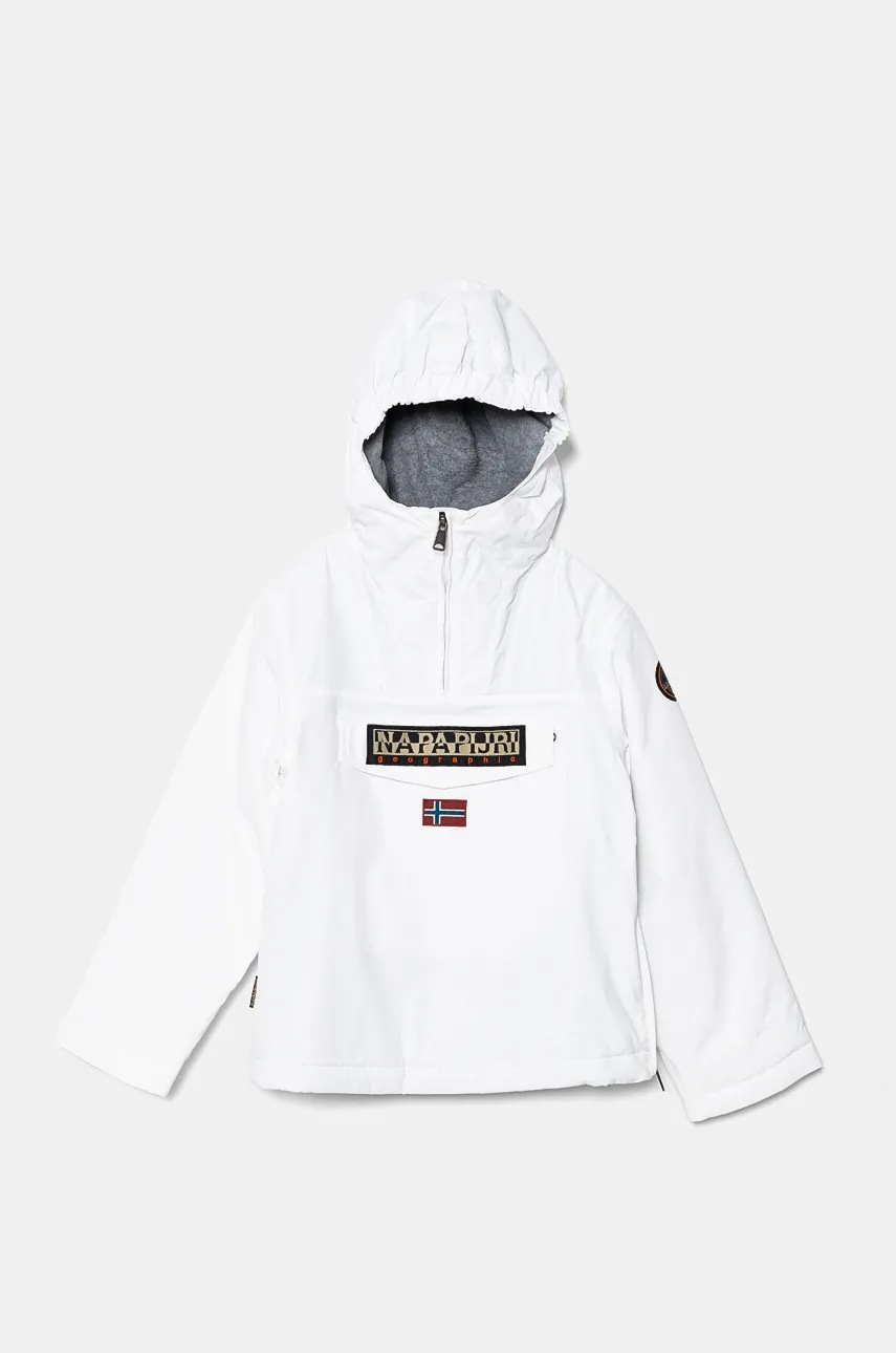 

Детско яке Napapijri RAINFOREST WI 2 в бяло NP0A4HHK0021, Бял