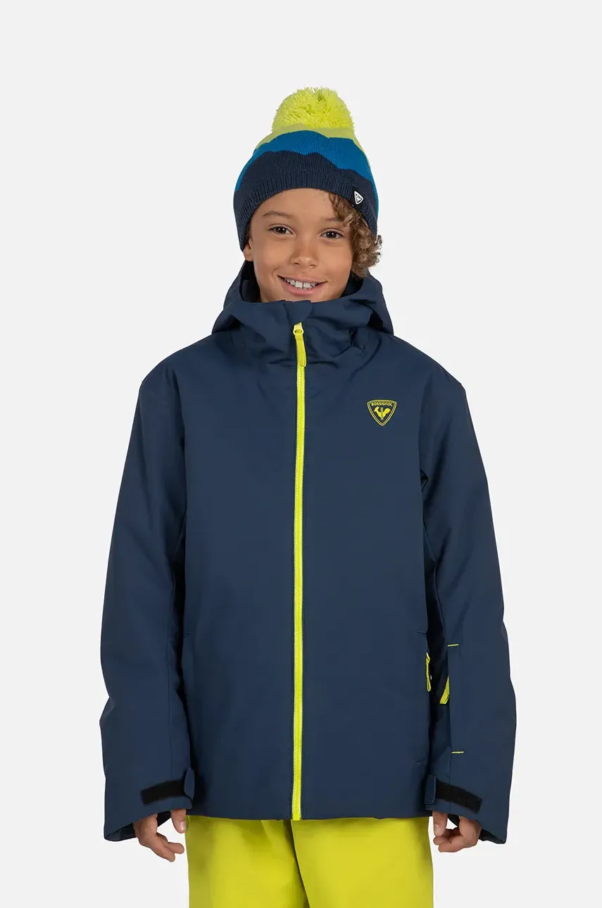 Rossignol geaca copii STRAWPILE culoarea albastru marin, RLNYJ06