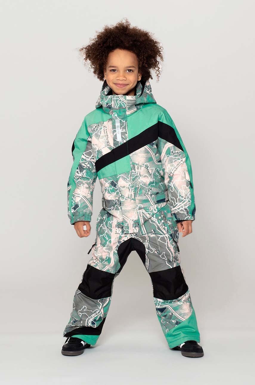 Gosoaky costum de schi pentru copii TEEN WOLF culoarea verde, 242.9.1.730