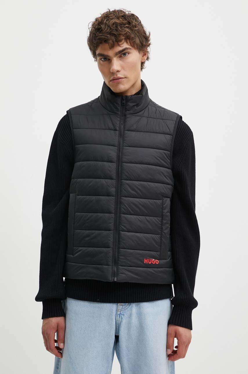 HUGO vesta barbati, culoarea negru, de iarna, 50517743