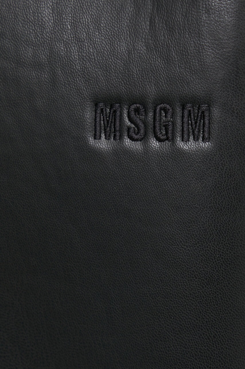 Куртка MSGM чоловіча колір чорний перехідна 3740MH18X.247603 