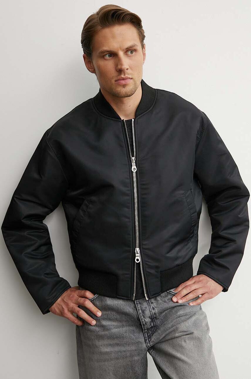 Sunflower geaca bomber barbati, culoarea negru, de tranzitie, 4140 Sunflower geaca bomber barbati, culoarea negru, de tranzitie, 4140