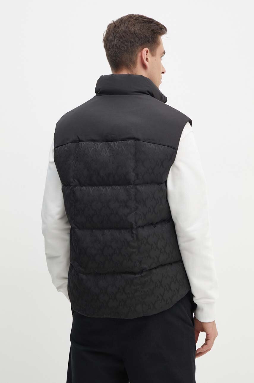 Пухова безрукавка Armani Exchange чоловіча колір чорний зимова 6DZQL1 ZN5GZ 