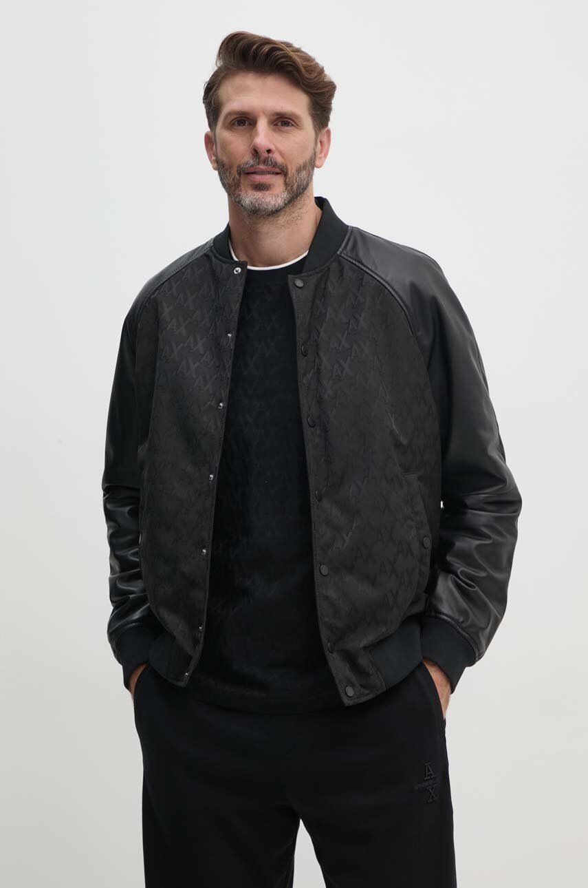 

Яке бомбър Armani Exchange в черно преходен модел XM000002 AF10114, Черен