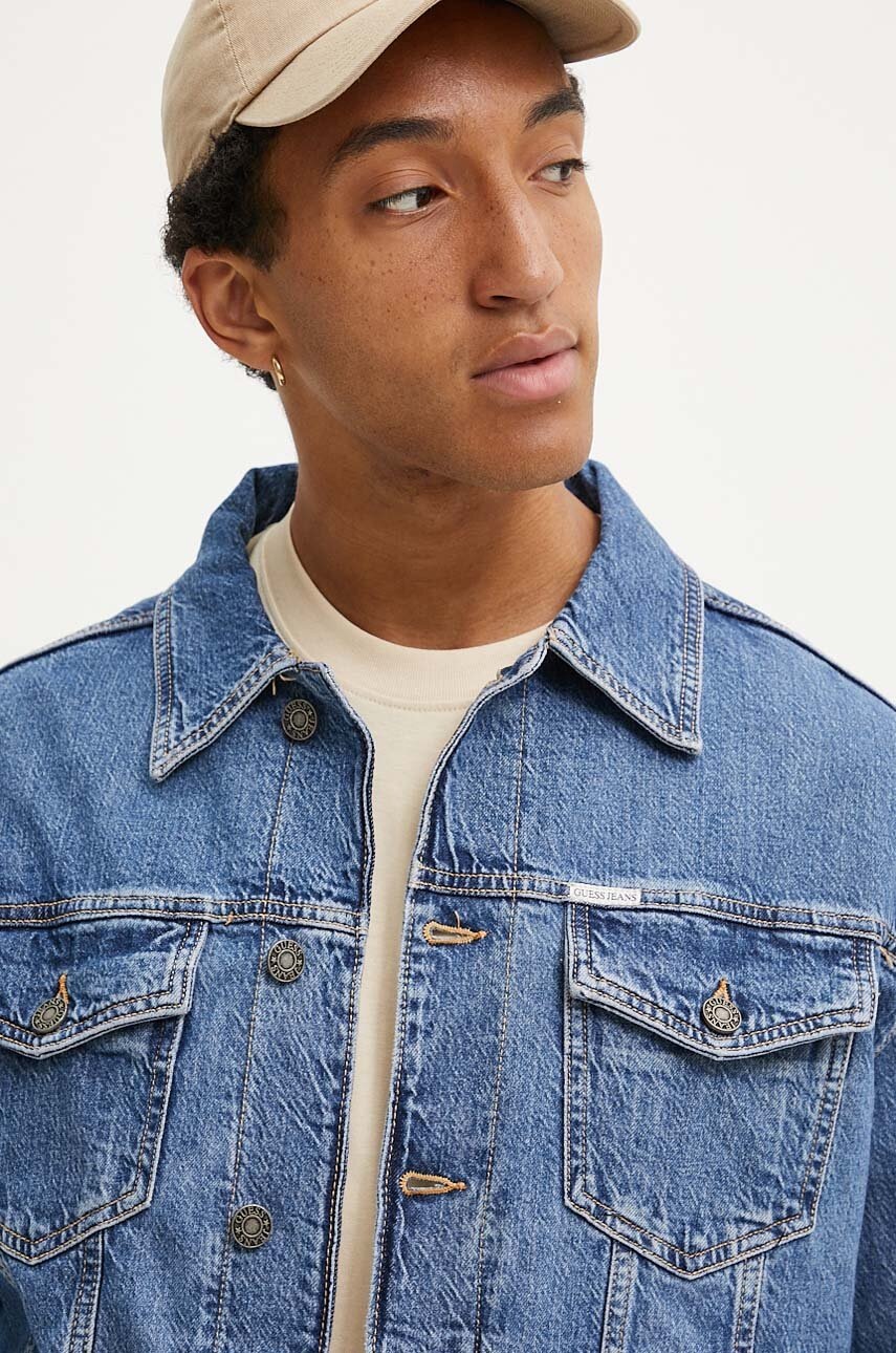 Τζιν μπουφάν Guess Jeans ανδρικό, M4YN38 D5DO2 φωτογραφία