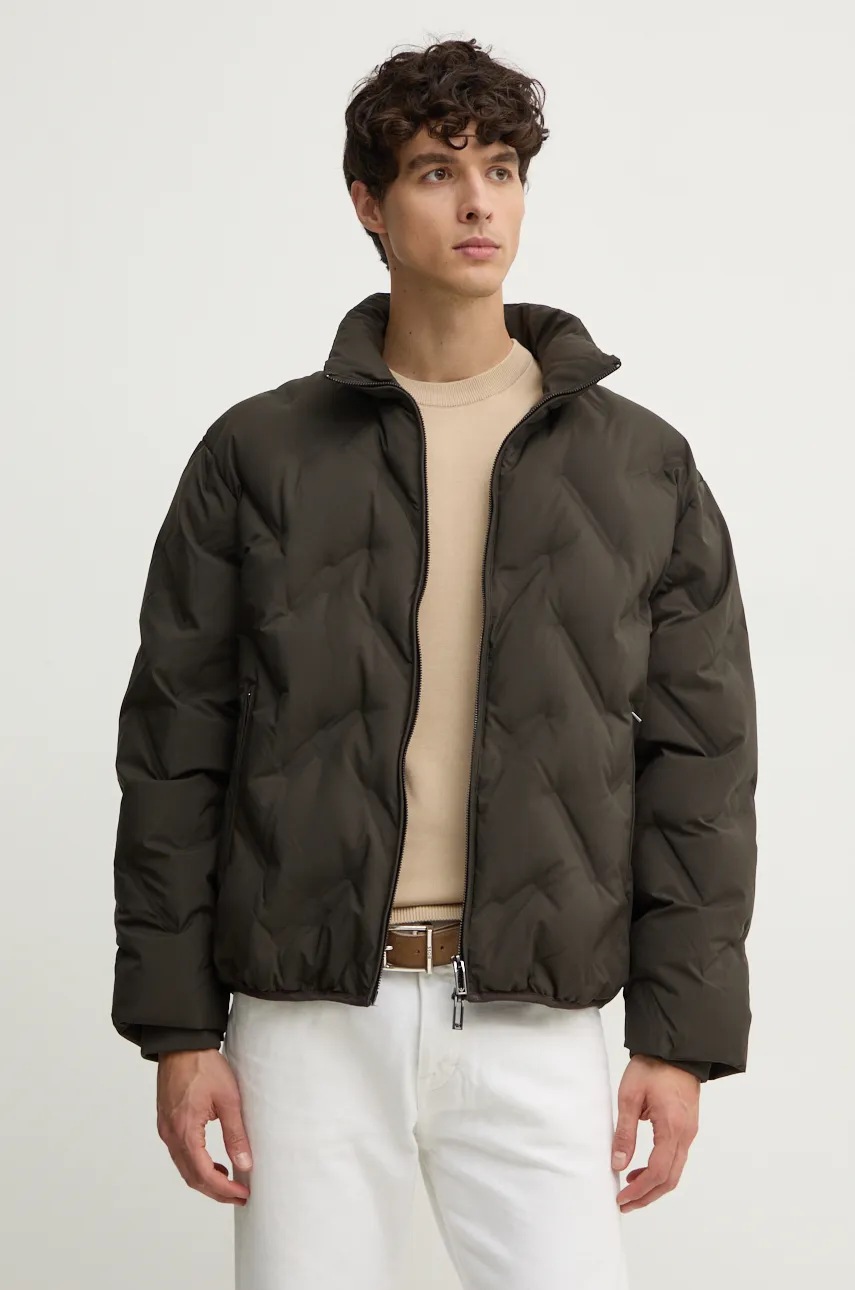 

Пухено яке Emporio Armani в зелено зимен модел 6D1BD6 1NUEZ, Зелен