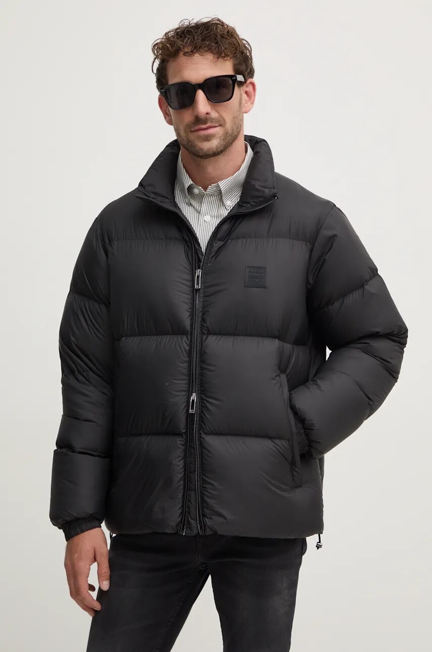 

Пухено яке Emporio Armani в черно зимен модел 6D1BF6 1NQTZ, Черен