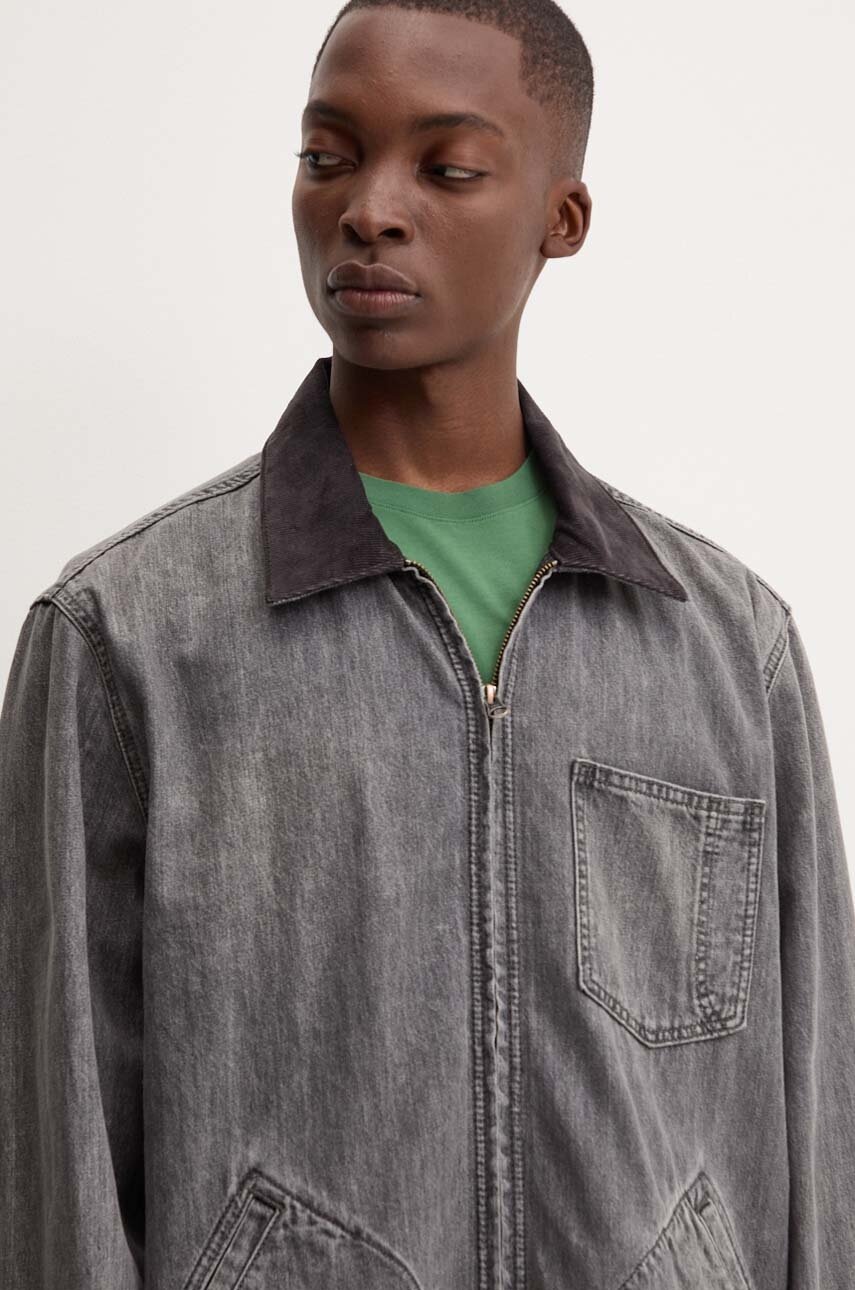 Τζιν μπουφάν Levi's ανδρικό, χρώμα: γκρι, A8635 φωτογραφία