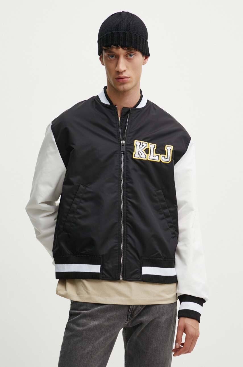 Karl Lagerfeld Jeans geaca bomber barbati, de iarna, 245D1502